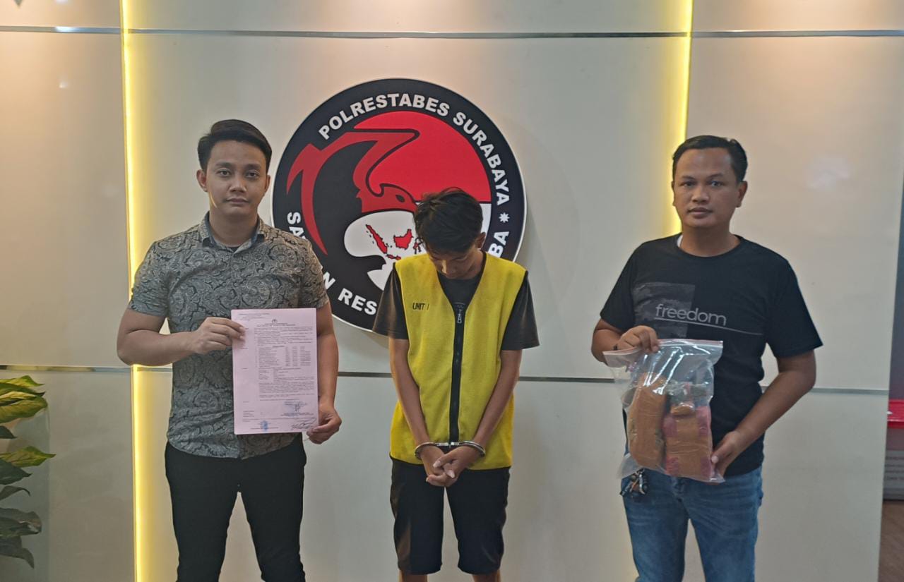 Pemuda Asal Surabaya Diamankan Polisi Karena Mengedarkan Barang Haram