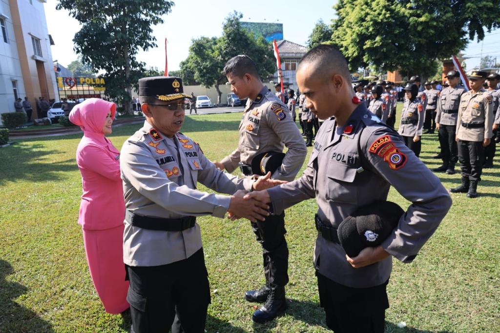 Wakapolda DIY Sambut Perwira, Bintara dan Tamtama yang Baru Bergabung di Polda DIY