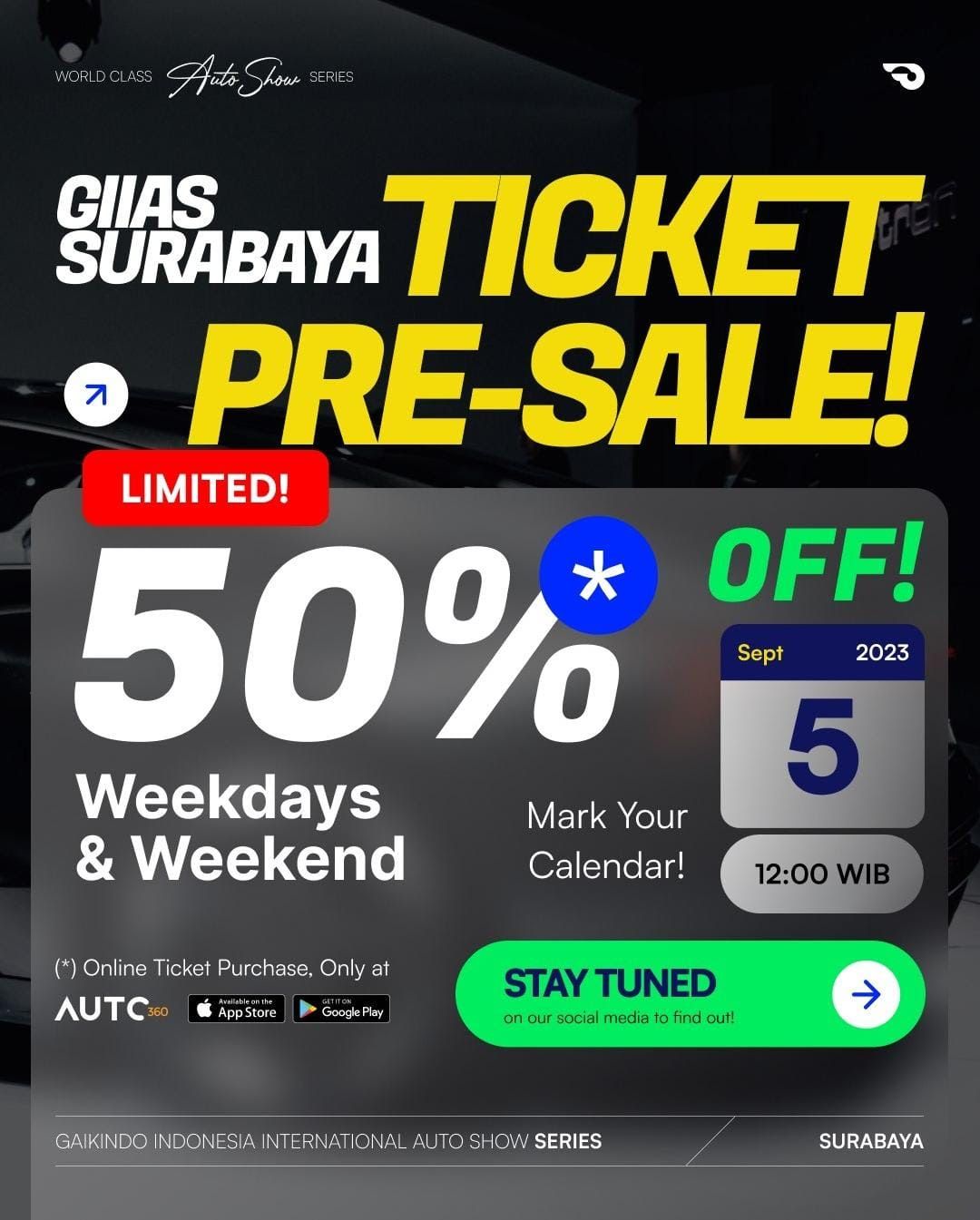 GIIAS Surabaya Kembali Hadir 20-24 September, Pre-Sale Tiket Masuk Mulai Besok