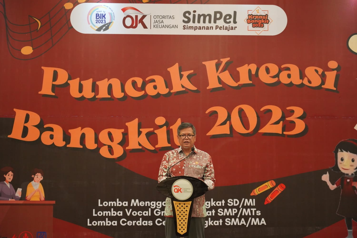 OJK Gelar Puncak Kreasi Bangkit 2023 Sebagai Upaya Tanamkan Budaya Menabung