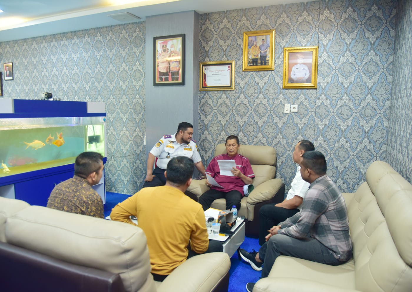 Persiapan jelang Aruh Ganal (Kenduri Besar) Pengurus PD Kerukunan Bubuhan Banjar Inhil Jumpai Ketum PW KBB Riau