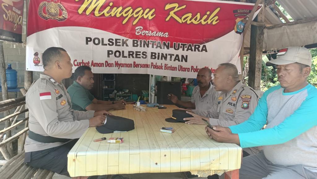 Minggu Kasih Curhat Kamtibmas Jajaran Polres Bintan Bersama Masyarakat