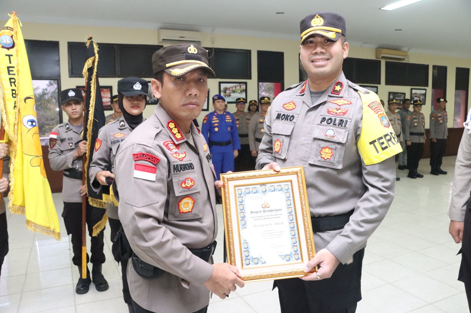 Kapolsek Batu Ampar 3 Kali Berturut Turut Raih Penghargaan Dari Kapolresta Barelang Polsek Terbaik