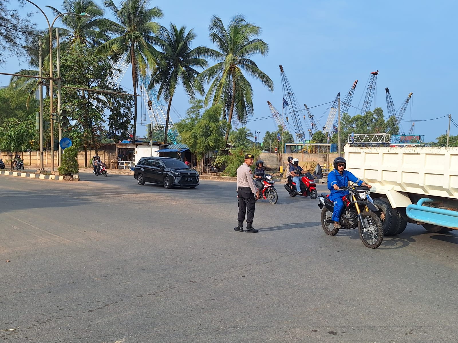 Strong Poin pagi Personil Polsek Batu Ampar di Wilayah Kecamatan Batu Ampar