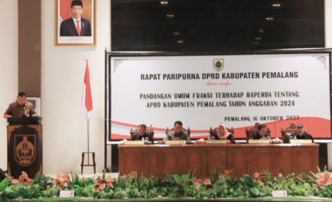 Rapat Paripurna DPRD Kabupaten Pemalang, Pandangan Umum Fraksi Tentang APBD Tahun 2024