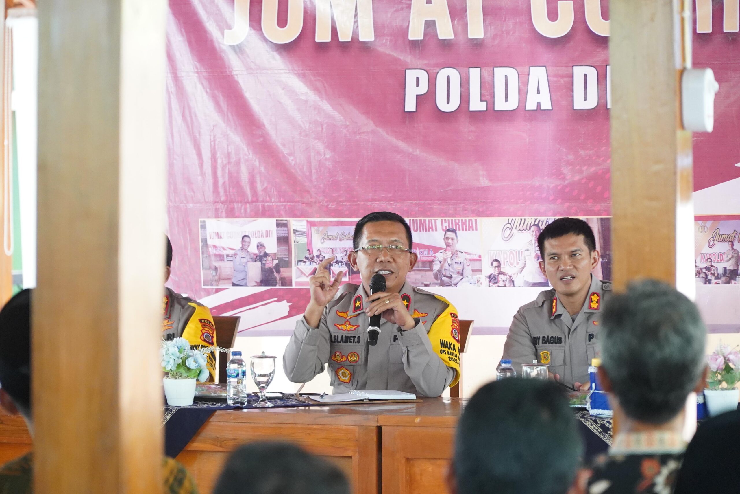 Jum’at Curhat, Wakapolda DIY Himbau Masyarakat Agar Tidak Termakan Berita Hoaks Jelang Pemilu