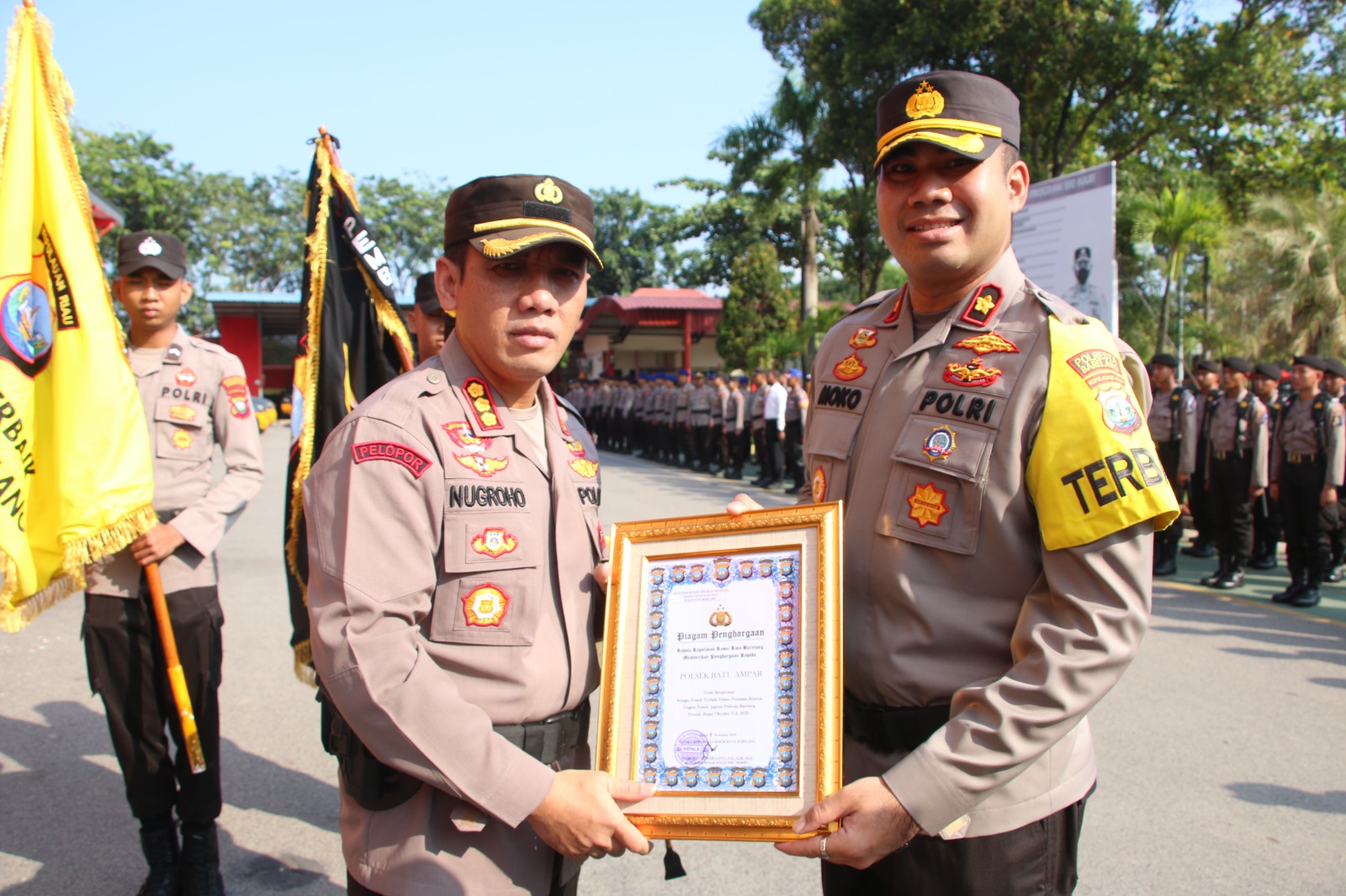 Is the best, Polsek Batu Ampar Kembali Raih Penghargaan 4 kali berturut turut Polsek Terbaik