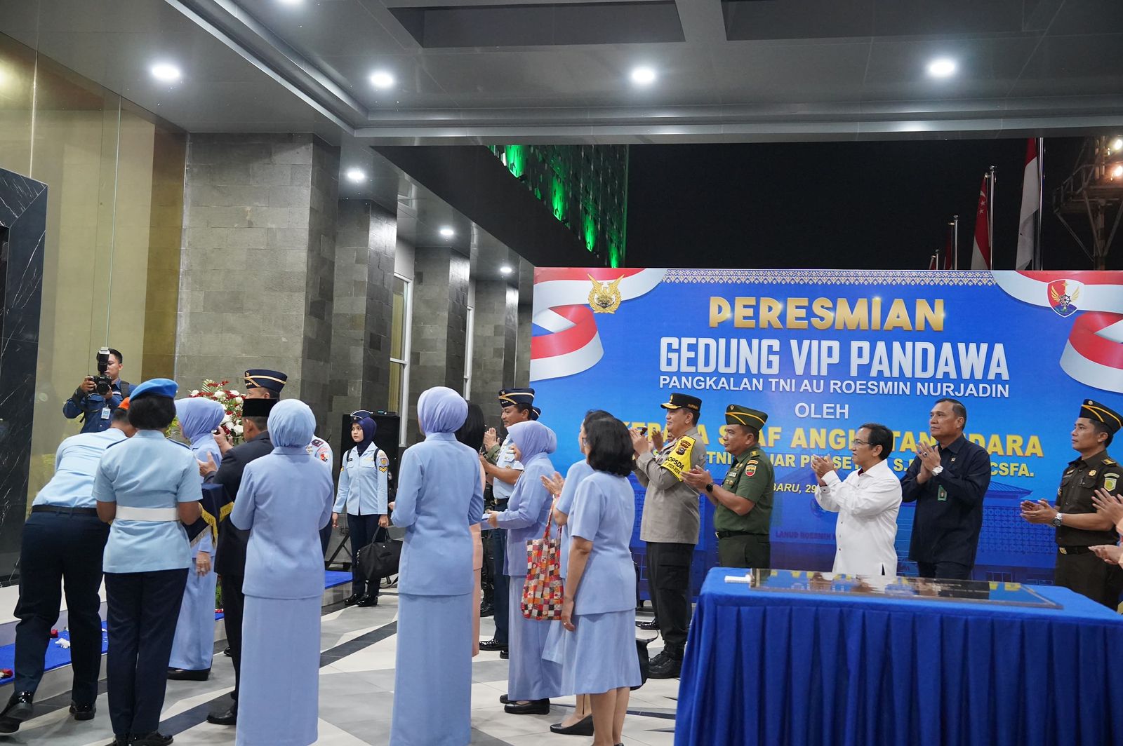 Asisten Intelijen Kejaksaan Tinggi Riau Hadiri Kegiatan Peresmian Gedung VIP Room Pandawa Lanud RSN