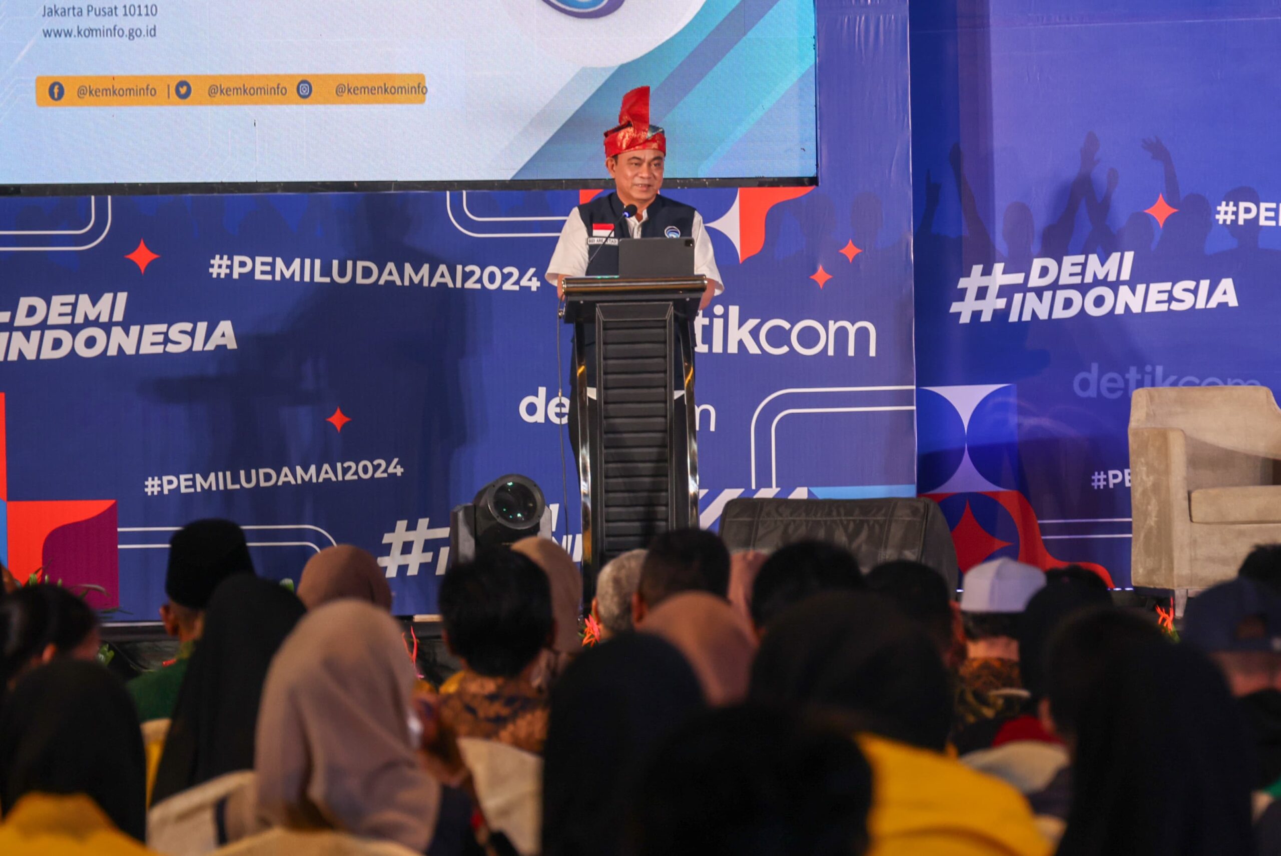 Gubernur Kepri Dampingi Menkominfo RI di acara Talkshow Demi Indonesia Cerdas Memilih