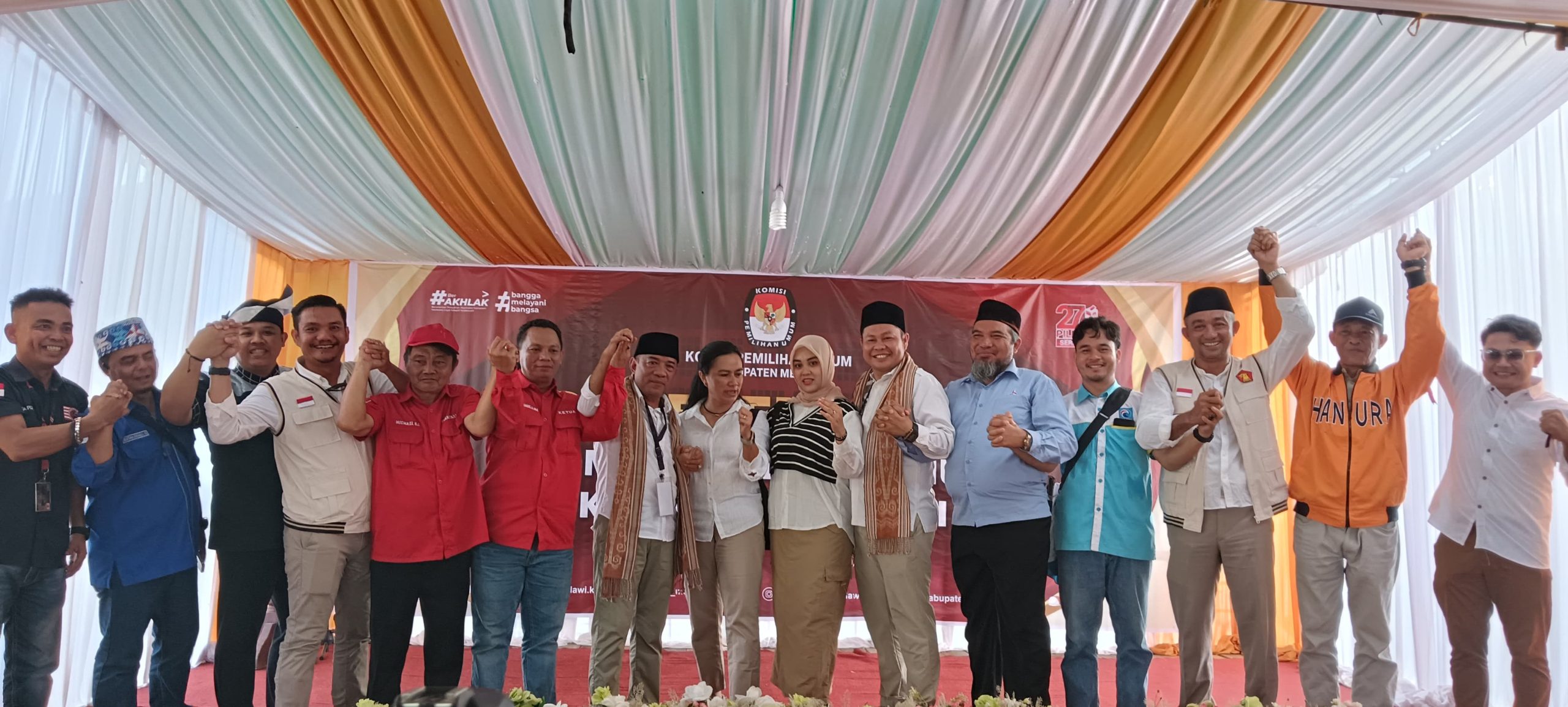 Pilkada 2024 kabupaten melawi pasangan kif daftar ke KPU melawi