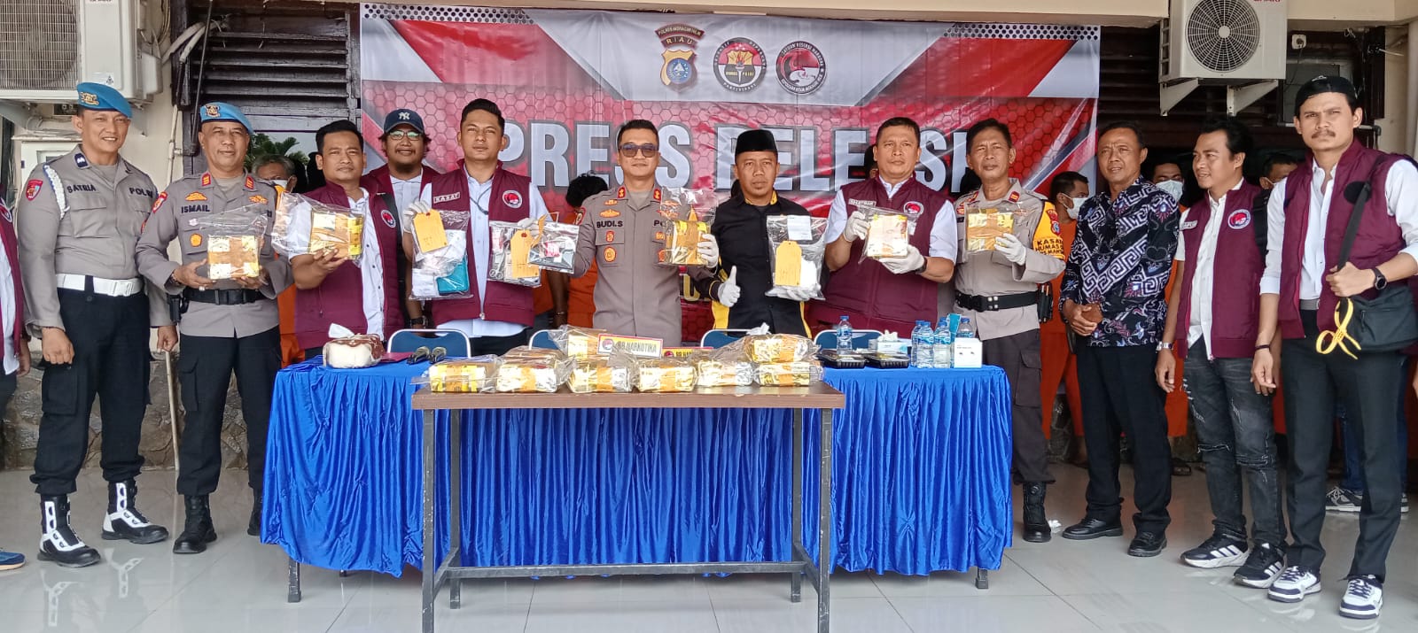 Polres Inhil Ungkap 8 Kasus Narkotika, Sita 22 Kilogram Sabu dan Ekstasi Sepanjang Oktober